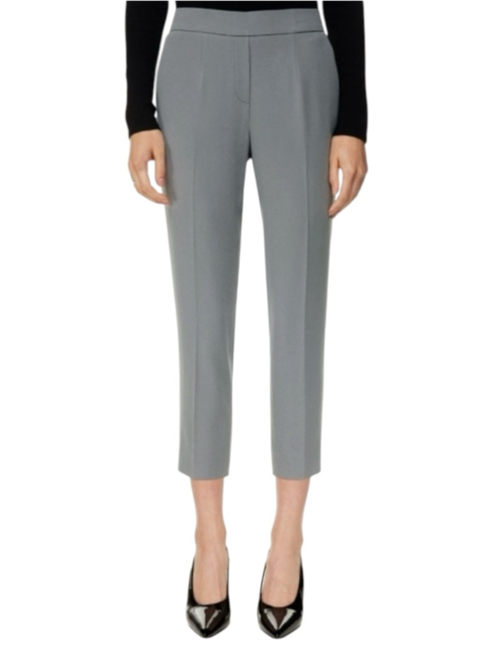 Babaton Pull On Trouser Pants Grey Size 4 Aritzia Crepe Office Minimalist